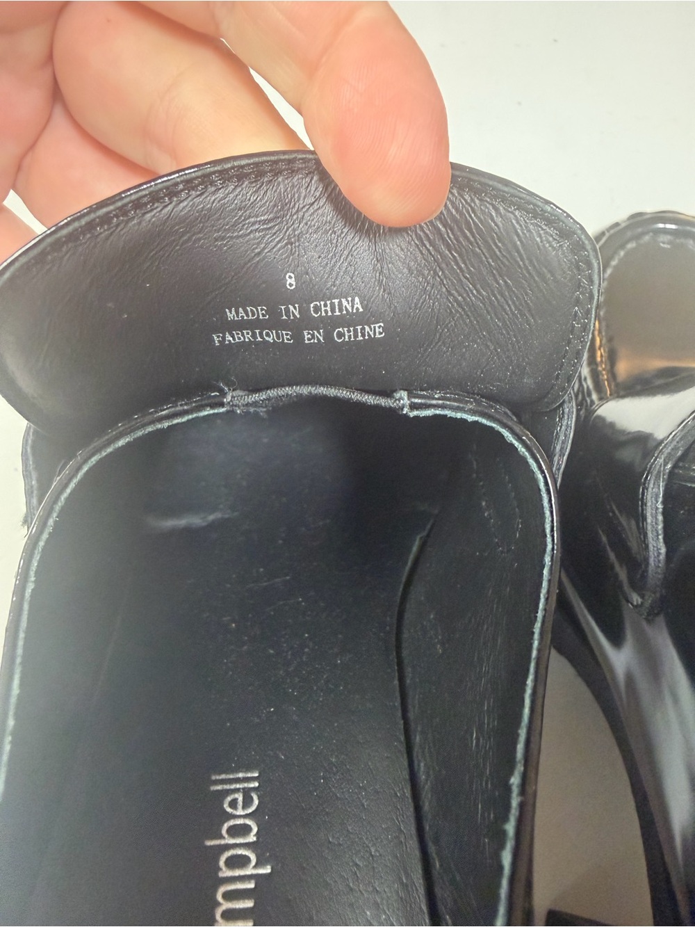 Jeffrey Campbell Black Patent Leather Plain Jane Platform Loafers Heels Size 8 - Picture 13 of 15